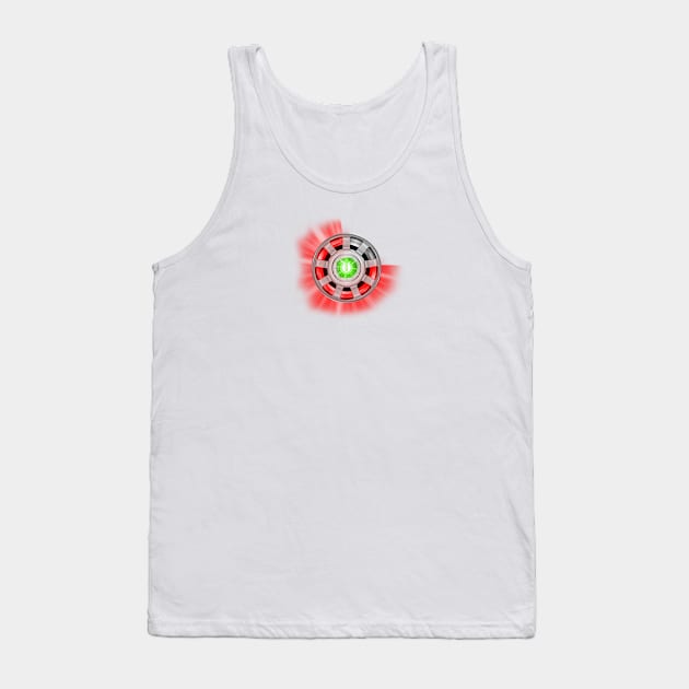 Red Ring Arc Reactor Tank Top by MadKingKev